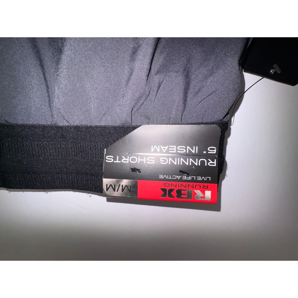 RBX Active Mens 5 Inch Running Shorts Charcoal Gray Lime Green Liner CRM5194RB M - Picture 6 of 7